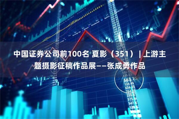 中国证券公司前100名 夏影（351） | 上游主题摄影征稿作品展——张成勇作品